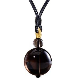 Smoky Quartz Pendant Necklace for Wealth and Energy