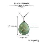 Viking Compass Crystal Necklace for Abundance