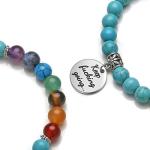 Turquoise Chakra Healing Crystal Bead Bracelet