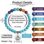 Turquoise Chakra Healing Crystal Bead Bracelet