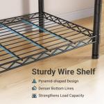 VIPEK V5 Portable Closet Wardrobe Heavy Duty Clothes Rack, Freestanding Clothing Rack with 4 Hang Rods & 8 Shelves, Adjustable Closet Racks, 68.9" L x 15.7" W x 76.4" H, Max Load 890LBS, Black