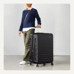 Amazon Basics 30" Hardside Large Checked Luggage, Hardshell Suitcase With Wheels, Expandable For Up to 15% More Space, With Scratch-Resistant Surface, Four Multi-directional Wheels, Black