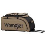 Wrangler Wesley Rolling Duffel Bag, Tannin, Large 30-Inch