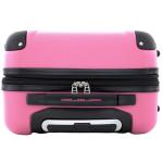 Travelers Club Chicago Hardside Expandable Spinner Luggages, Hot Pink, 20" Carry-On, HS-20720-EX-690N