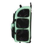 Travelers Club Xpedition 30 Inch Multi-Pocket Upright Rolling Duffel Bag, Seafoam, 30" Suitcase
