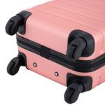 Travelers Club Harper Luggage, Rose Gold, 20-Inch Carry-On
