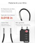 LUGGEX TSA Locks for Luggage, Suitcase Locks TSA Approved, Luggage Locks, Ease of Use & Durable