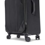 American Tourister 4 KIX 2.0 Expandable Softside Luggage with Spinner Wheels, 24 SPINNER, BLACK