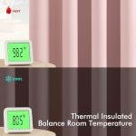 MIULEE Baby Pink Blackout Curtains for Girls Bedroom Living Room 63 Inches Long 2 Panels, Nursery Thermal Insulated Room Darkening Drapes Solid Grommet Top Noise Reducing Window Curtains 40x63 Inch