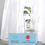 OWENIE White Sheer Curtains 84 inches Long 2 Panels Set, Sheer White Curtains for Living Room/Bedroom, Rod Pocket Voile Sheer Panel Drapes, 2pcs, Each 42" W x 84" L