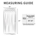 Easy-Going Blackout Curtains for Bedroom, Solid Thermal Insulated Grommet and Noise Reduction Window Drapes, Room Darkening Curtains for Living Room, 2 Panels(42x63 in, Gray)