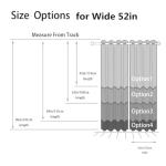 HOMEIDEAS Blackout Curtains for Bedroom 52 X 84 Inch Long 2 Panels Set Light Grey/Gray Room Darkening Curtains/Drapes, Soundproof Thermal Grommet Window Curtains for Living Room