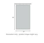 ECLIPSE Benchley Mid Century Modern Blackout Thermal Rod Pocket Window Curtains for Bedroom or Living Room (1 Panel), 37 in x 95 in, Charcoal