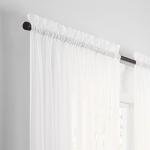 Pairs to Go Victoria Voile Modern Sheer Rod Pocket Window Curtains for Living Room (2 Panels), 59 x 84 in, White