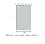 Pairs to Go Victoria Voile Modern Sheer Rod Pocket Window Curtains for Living Room (2 Panels), 59 x 84 in, White