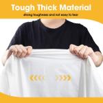 Niuara White Plastic Table Cloth - 4 Pack 54" × 108" Rectangle Disposable Tablecloths for 6FT Tables, Waterproof Table Cover for Party, Holiday & Gathering Use