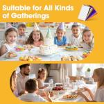 Niuara White Plastic Table Cloth - 4 Pack 54" × 108" Rectangle Disposable Tablecloths for 6FT Tables, Waterproof Table Cover for Party, Holiday & Gathering Use