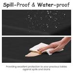 14 Pack Black 54 x 108 in. Rectangle Disposable Plastic Tablecloths - Smooth Decorative Covers for Parties, Weddings