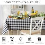 DII French Stripe Tabletop Collection Farmhouse Style Dining Table Linen Tablecloth, 60x84, Blue Chambray