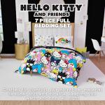 Franco Collectibles Hello Kitty & Friends Bedding 7 Piece Super Soft Comforter and Sheet Set with Sham, Full, (Official Licensed Product)