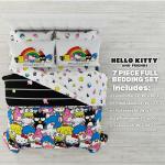 Franco Collectibles Hello Kitty & Friends Bedding 7 Piece Super Soft Comforter and Sheet Set with Sham, Full, (Official Licensed Product)