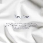 Brooklinen Luxury Sateen 4 Piece Full Size Sheets Set in White - 100% Cotton Sateen Sheets - 1 Fitted Sheet, 1 Flat Sheet, 2 Pillowcases