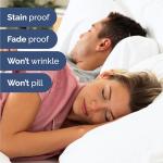 King 6 Piece Sheet Set - Cooling Sheets for Hot Sleepers - Hotel Luxury Bedding for Women, Men, Kids & Teens - Comfy Bedding with Deep Pockets & Easy Fit - Soft and Wrinkle Free - King White Sheets