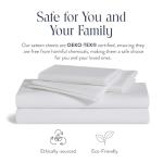 Brooklinen Luxury Sateen 4 Piece Full Size Sheets Set in White - 100% Cotton Sateen Sheets - 1 Fitted Sheet, 1 Flat Sheet, 2 Pillowcases