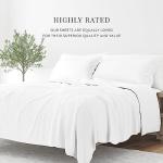 Linen Market Double-Brushed Microfiber Twin Sheet Set 3 Piece – Oeko-TEX Certified Ultra Soft & Wrinkle-Free - 16" Deep Pocket Sheets - Easy Care Twin Size - White