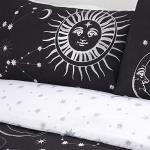 Rapport Celestial Duvet Cover Bed Set, Black, Double