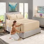 Hearth & Harbor Bed Linen Set - Queen Size, 6 Piece, Extra Deep Pocket, Cream, Microfiber