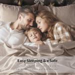 LBRO2M 100% Linen Sheet Set King Size,Bed Sheets 4 Piece Sets, Solid Color Natural Flax Bed Sheets Soft Breathable Bedding,16" Deep Pocket,All Season (King, Linen)