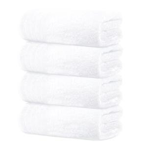 Tens Towels Pack of 4 Extra Large Bath Towels 30 x 60 Inches, 100% Cotton, Larger & Lighter Weight, Quicker to Dry, Super Soft and Absorbent, Perfect for Bathroom, White