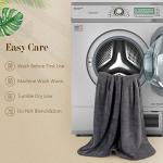 Orighty Bath Towels Pack of 2(27'' x 54'') - Soft Feel, Highly Absorbent, Quick Drying Microfiber for Body, Sport, Yoga, SPA, Fitness - Grey