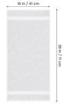 Utopia Towels 6 Pack Premium Hand Towels Set, 16 by 28 inches, 100% Ring Spun Cotton, Ultra Soft and Highly Absorbent 600GSM Towels for Bathroom, Gym, Shower, Hotel, and Spa, White