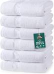 Utopia Towels 6 Piece Premium Hand Towels Set, 16 by 28 inches, 100% Ring Spun Cotton, Lightweight and Highly Absorbent Towels for Bathroom, Travel, Camp, Hotel, and Spa, White