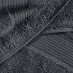 Belizzi Home Ultra Soft 6 Pack Cotton Towel Set, Contains 2 Bath Towels 28x55 inch, 2 Hand Towels 16x24 inch & 2 Wash Coths 12x12 inch, Ideal Everyday use, Compact & Lightweight - Charcoal Grey