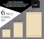 Belizzi Home Ultra Soft 6 Pack Cotton Towel Set, Contains 2 Bath Towels 28x55 inch, 2 Hand Towels 16x24 inch & 2 Wash Coths 12x12 inch, Ideal Everyday use, Compact & Lightweight - Charcoal Grey