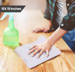 Utopia Towels Kitchen Bar Mops, Pack of 12, 16 by 19 Inches, 100% Cotton Super Absorbent White Towels, Multi-Purpose Cleaning Towels for Home and Kitchen Bars