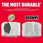 Brawny Tear-A-Square 3-Ply Paper Towels, 6 Double Rolls = 12 Regular Rolls, Strong, Absorbent, and Durable with 3 Sheet Sizes (Quarter, Half, Full)