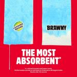 Brawny Tear-A-Square 3-Ply Paper Towels, 6 Double Rolls = 12 Regular Rolls, Strong, Absorbent, and Durable with 3 Sheet Sizes (Quarter, Half, Full)