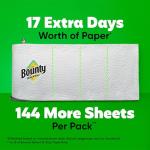 Bounty Quick-Size Paper Towels, White, 8 Family Triple Rolls = 27 Regular Rolls
