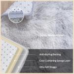 Mugorn 8x10 Area Rugs for Living Room, Large Fluffy Rugs for Bedroom, Soft Carpet Shag Kids Room Rug, Non-Slip Fuzzy Rugs Indoor (Grey Tie-Dyed, 8ft x 10ft)