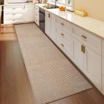 YDKGL Boho Woven Runners for Hallways Extra Long 2x8 ft Washable Kitchen Runner Mat Rugs Non Slip, Soft Entryway Laundry Hall Floor Runner Carpet for Indoor Backdoor Bedroom Hallway Living Room, Brown