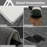 COSY HOMEER 48x20 Inch/30X20 Inch Kitchen Rug Mats Made of 100% Polypropylene 2 Pieces Soft Kitchen Mat Specialized in Anti Slippery and Machine Washable (Grey)