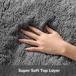 Ophanie Small Rug Upgrade Non Slip Throw Bedside Area Rugs, Fluffy Soft Grey Mini Bedroom Carpet, Affordable Door Entryway Indoor Inside Front Entrance Dog 2x3 Mat, Home Decor Aesthetic, Nursery