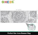 HEBE Hallway Runner Rug 2'x6' Washable Vintage Distressed Area Rugs Non Slip Laundry Rug Runner Boho Floor Carpet Runners for Hallways Entryway Laundry Room Kitchen Bathroom