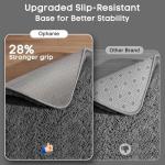 Ophanie Small Rug Upgrade Non Slip Throw Bedside Area Rugs, Fluffy Soft Grey Mini Bedroom Carpet, Affordable Door Entryway Indoor Inside Front Entrance Dog 2x3 Mat, Home Decor Aesthetic, Nursery