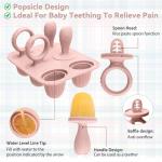 Silicone Baby Popsicle Molds with Sticks, Mini Popsicles Molds for Babies Breastmilk Popsicle Molds for Teething Relief, Frozen Treats Maker Popsicle Maker Ice Pop Mold for Toddlers Kids