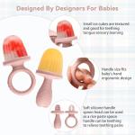 Silicone Baby Popsicle Molds with Sticks, Mini Popsicles Molds for Babies Breastmilk Popsicle Molds for Teething Relief, Frozen Treats Maker Popsicle Maker Ice Pop Mold for Toddlers Kids